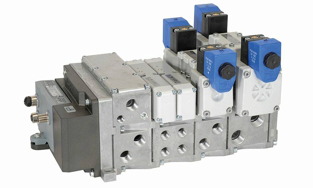 Le distributeur ISO de la série H de Parker améliore également la connectivité réseau en offrant une flexibilité sur machine pour les applications EI. © Parker Hannifin