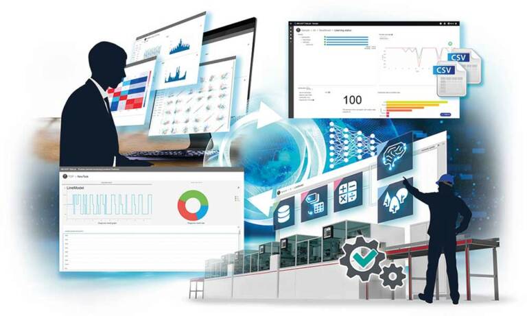 La plateforme est accessible sans aucun autre environnement qu’un navigateur internet. © Mitsubishi Electric Europe