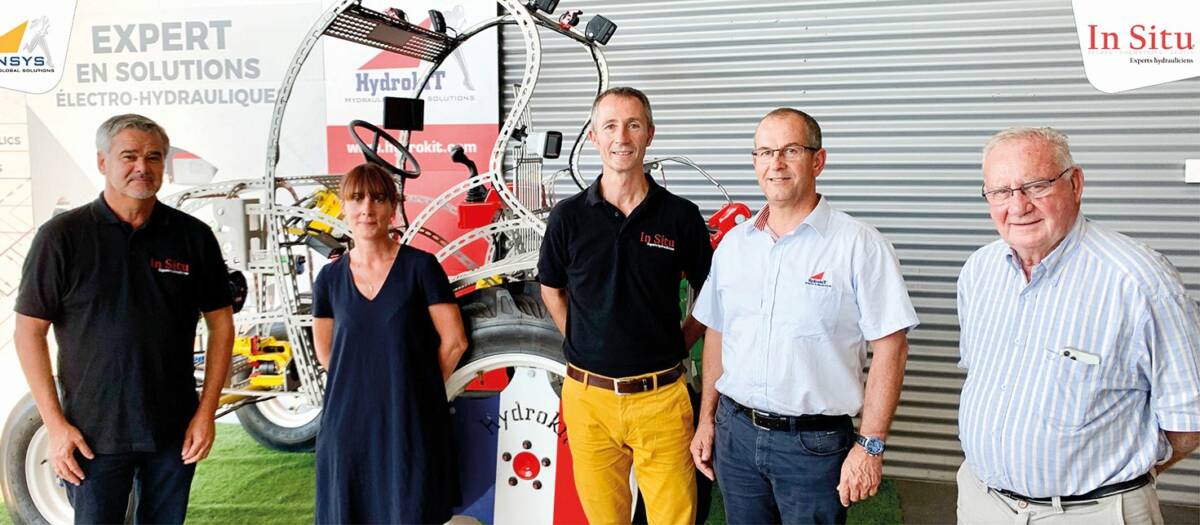 De gauche à droite : Patrice Legendre, Sophie Renner, Pascal Bouquet, Paul Rampini et Jacques Audureau. © Vensys