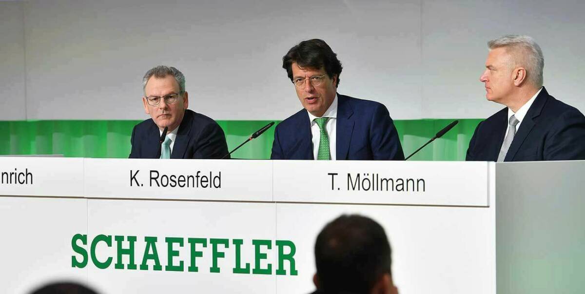 Klaus Rosenfeld, PDG du groupe, annonce des résultats positifs sur l’année, mais ne cache pas son inquiétude pour l’année 2020. © Schaeffler