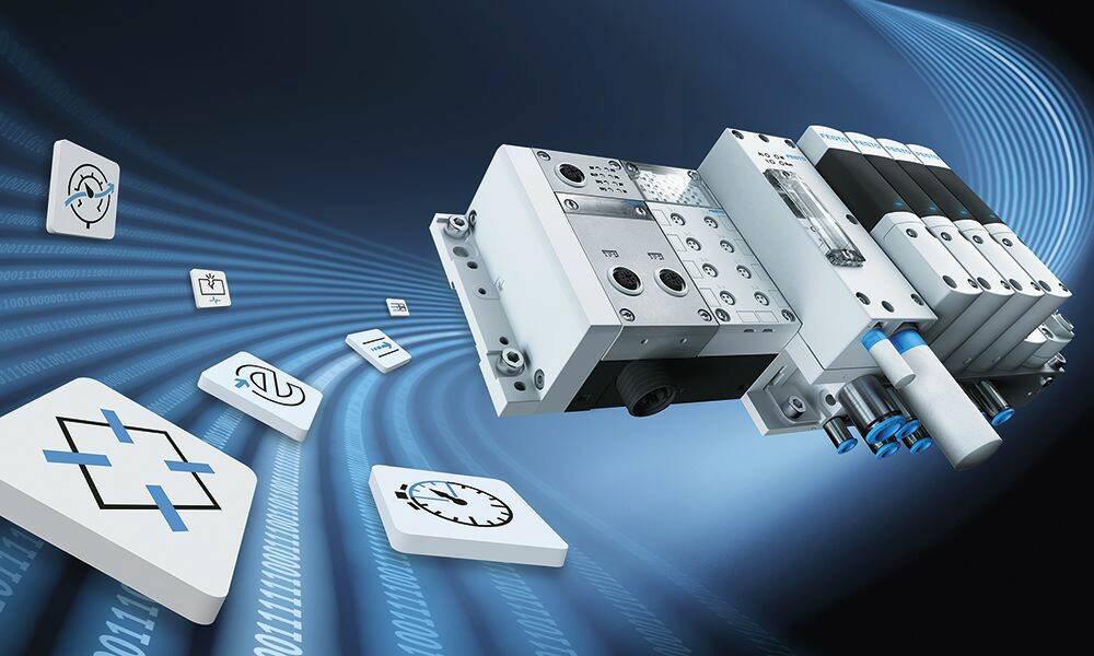 Le Festo Motion Terminal est un distributeur digitalisé contrôlé par applications.© Festo