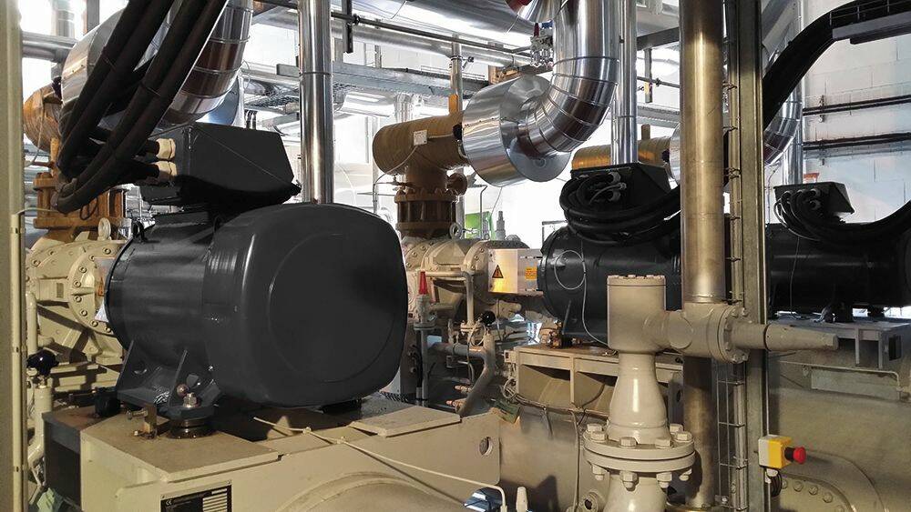 Le compresseur froid peut représenter jusqu’à 80% de la consommation électrique totale. © Nidec Leroy Somer