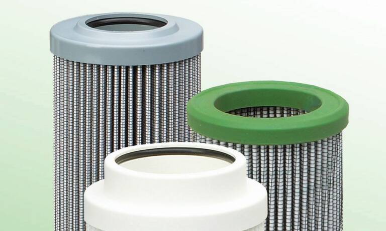 Parker a développé des produits de filtration hydraulique à faible impact environnemental tels que le LEIF (Low Environmental Impact Filter), les éléments filtrants Ecoglass pour filtres moyenne et haute pressions ou l’EPF iProtect, un filtre haute pression écologique. © Parker Hannifin
