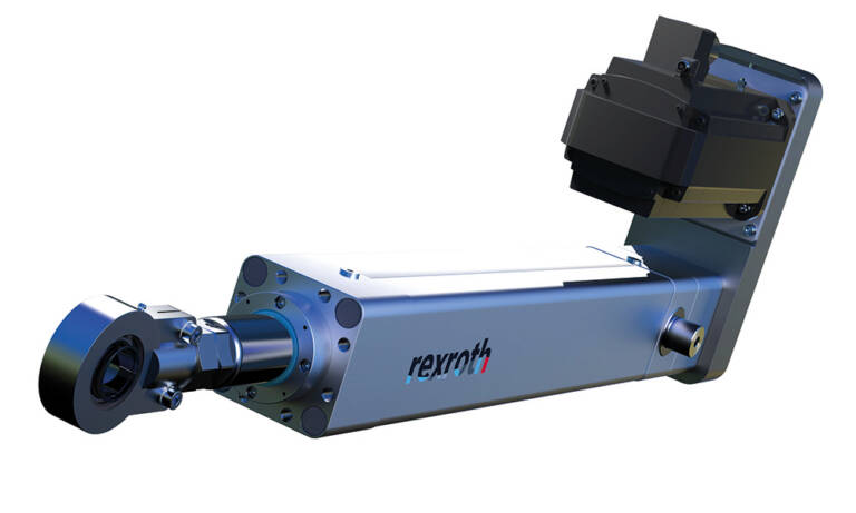 Les vérins électriques EMC HP alignent ainsi des efforts plus importants selon les tailles : 115 (40kN), 130 (70kN) et 160 (100kN). © Bosch Rexroth
