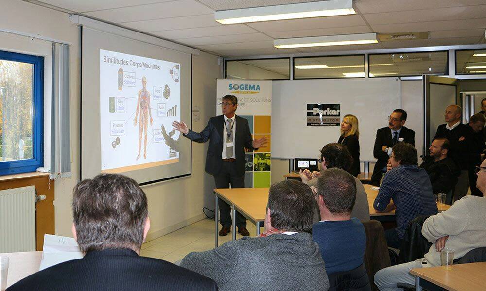 Les participants à la journée technique ont pu assister à plusieurs conférences thématiques ainsi qu’à la présentation des dernières nouveautés Parker.
© Parker/Sogema