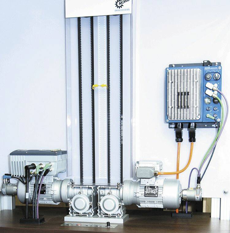 Solution d’entraînement décentralisée avec les variateurs Nordac Link et Nordac Flex de Nord Drivesystems. © Nord Drivesystems 