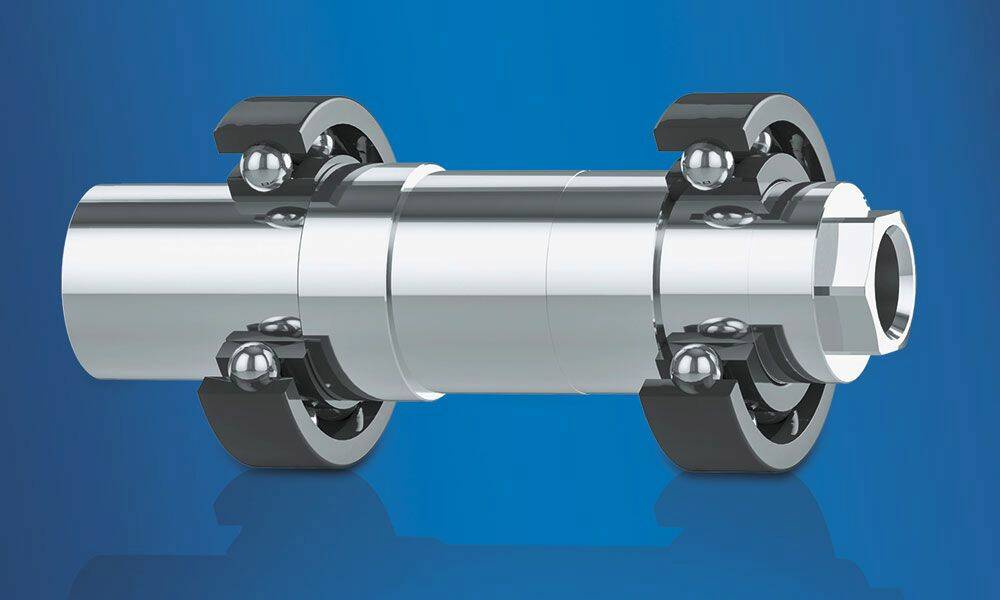 Les dynamos tachymétriques HeavyDuty de Baumer Hübner se distinguent par leur construction à paliers bilatéraux. Grâce à une résistance inégalée aux charges axiales et radiales, le concept de paliers bilatéraux aux deux extrémités de l’arbre offre une durée de vie inégalée et une réserve de puissance maximale. © Baumer