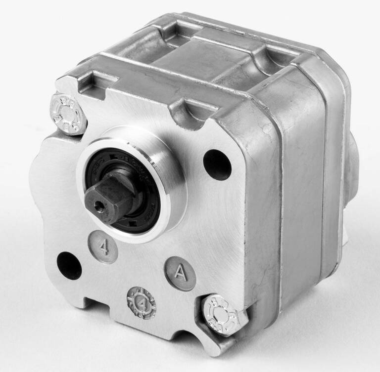 Marzocchi Pompe est spécialisée dans les pompes hydrauliques à engrenages, avec une gamme de produits s’étageant de 0,18 à 200 cm3/tr
© Marzocchi Pompe