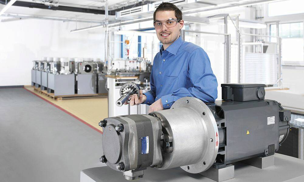 La servo-pompe de Voith mesure en effet l’état des process en cours, et transmet les données de pression, d’accélération ou de température au contrôle. © Voith