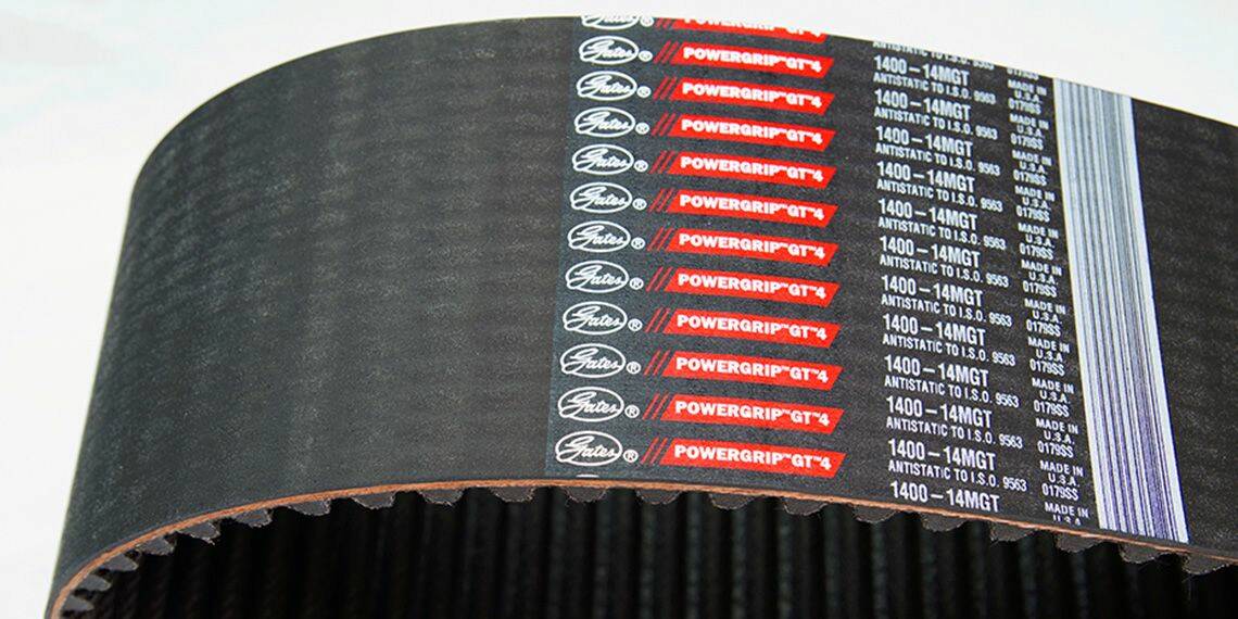 Powergrip GT4, une courroie en élastomère à grande capacité de transmission © Gates