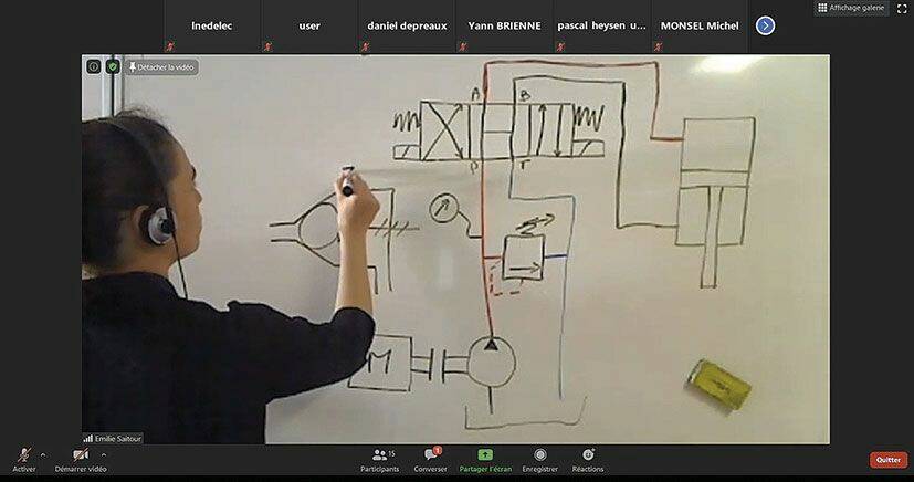 Émilie Faitour, experte hydraulicienne, a animé les formations gratuites par webcam pendant le confinement, de même que Dominique Bessac. © In Situ