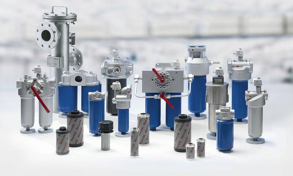 Chaque industriel doit considérer la perte de charge de l’élément filtrant, ainsi que sa capacité massique de rétention des particules. © Bosch Rexroth