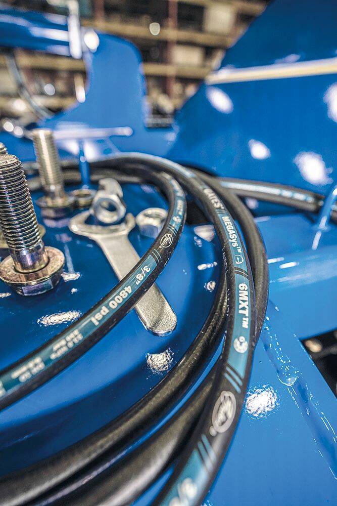 Environ 90 % des applications pour tuyaux tressés en acier sont couvertes par cette solution plurifonctionnelle et plurispécifique. © Gates