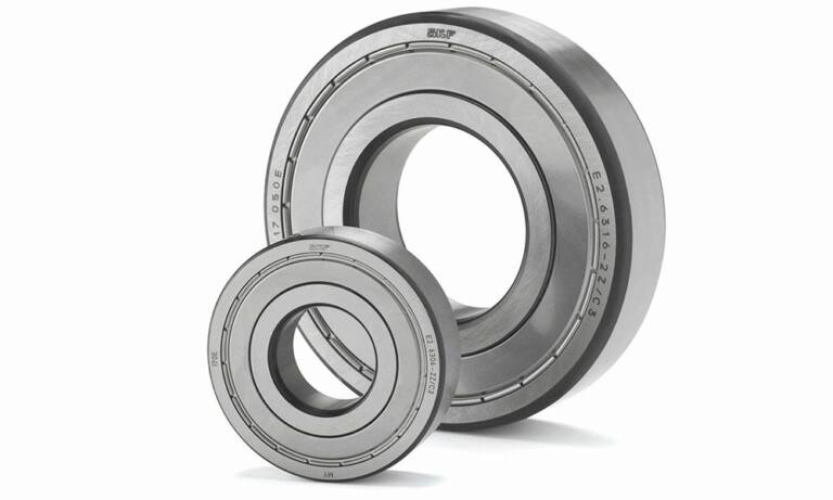 SKF vient d’étendre sa gamme de roulements éco-énergétiques E2 afin de répondre aux besoins des moteurs de 37 à 350 kW. © SKF