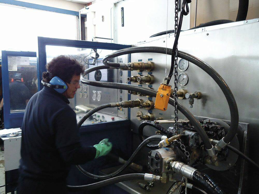 Le système d’acquisition de données hydrauliques C2000 proposé par Webtec constituait une solution complète pour Talleres-Lucas. © Webtec