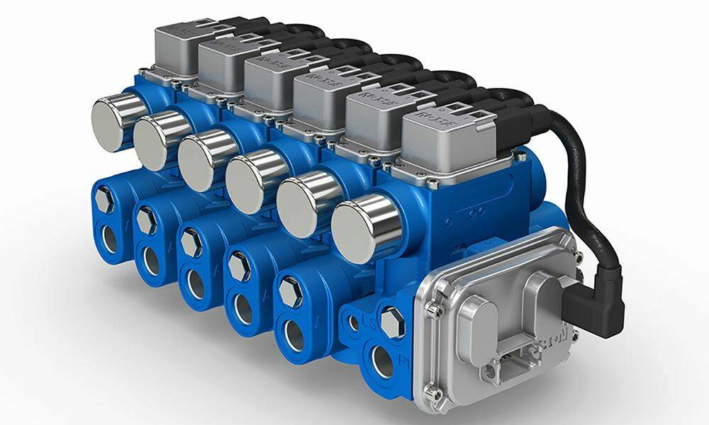 La CMA est une valve mobile avancée avec contrôle indépendant des entrées et sorties, qui offre des possibilités presque infinies. © Eaton