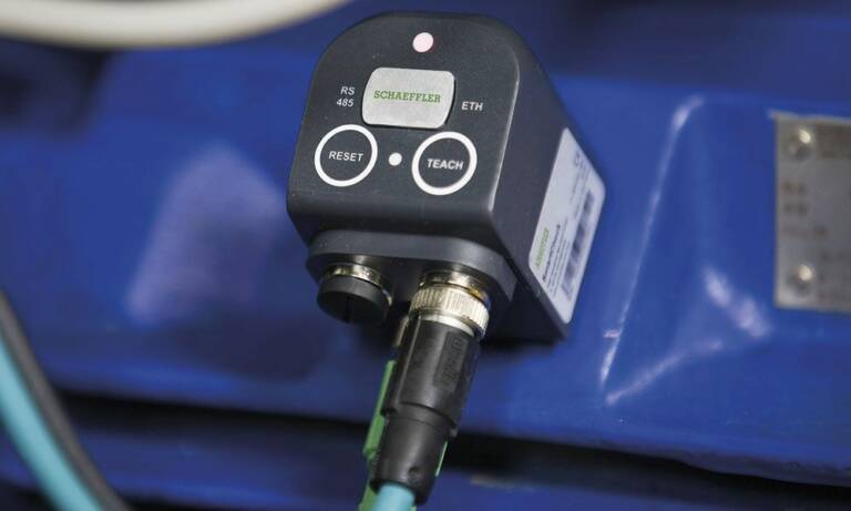 Le SmartCheck, un système de surveillance en ligne dédié à la surveillance en continu et décentralisée des machines et des paramètres du processus. © Schaeffler