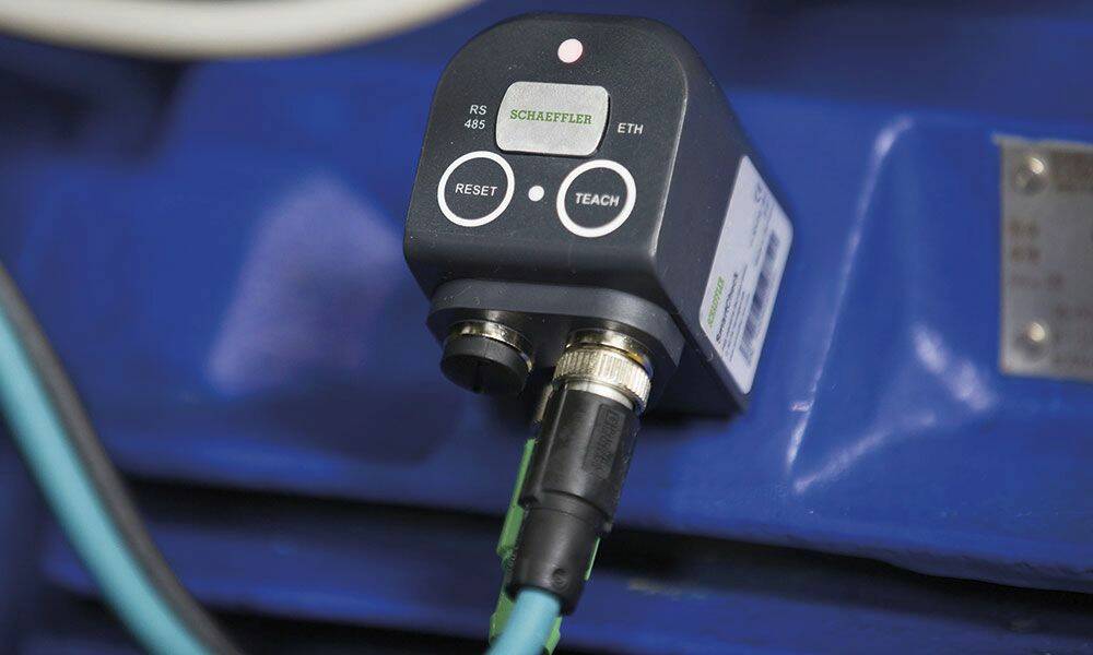 Le SmartCheck, un système de surveillance en ligne dédié à la surveillance en continu et décentralisée des machines et des paramètres du processus.© Schaffler