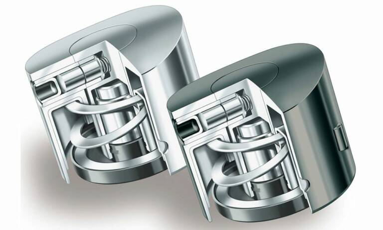 Poussoirs avec revêtement Triondur® pour les systèmes de commande de soupapes dans l’automobile : réduction de la consommation et des émissions. © Schaeffler