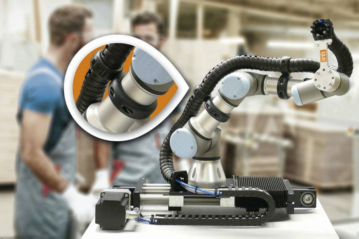 La série triflex R a été mise au point spécialement pour les applications robotiques exigeantes sur 6 axes. © igus