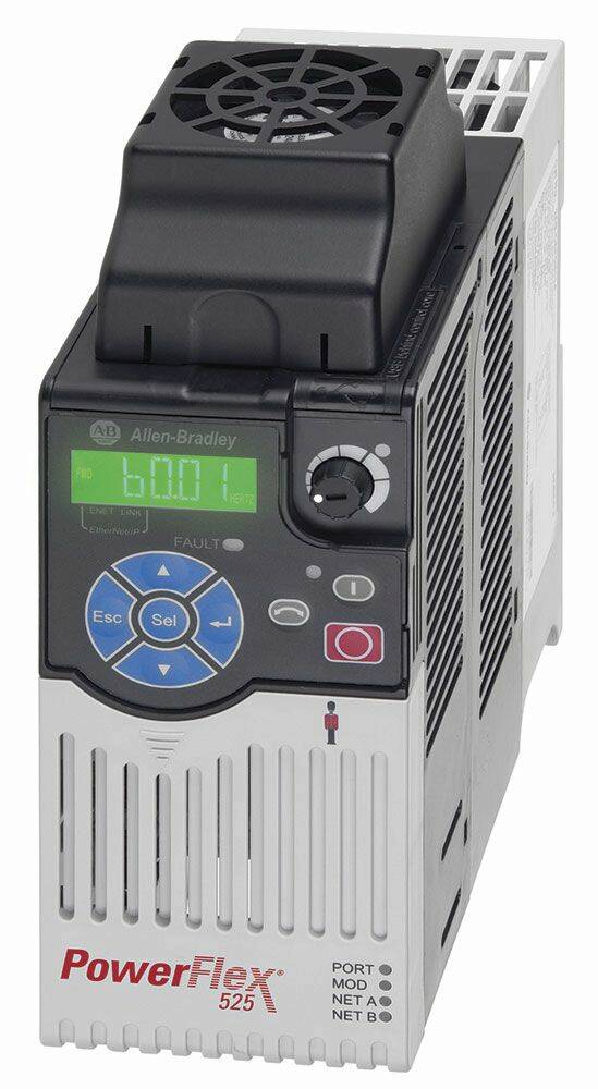 La nouvelle génération de variateurs de vitesse c.a PowerFlex 525 de Rockwell Automation comporte une fonction intégrée de désactivation du couple certifiée SIL2/PLd qui empêche le redémarrage du variateur après le déclenchement d’un circuit de sécurité afin de protéger le personnel et l’équipement et minimiser les pertes de production. © Rockwell Automation
