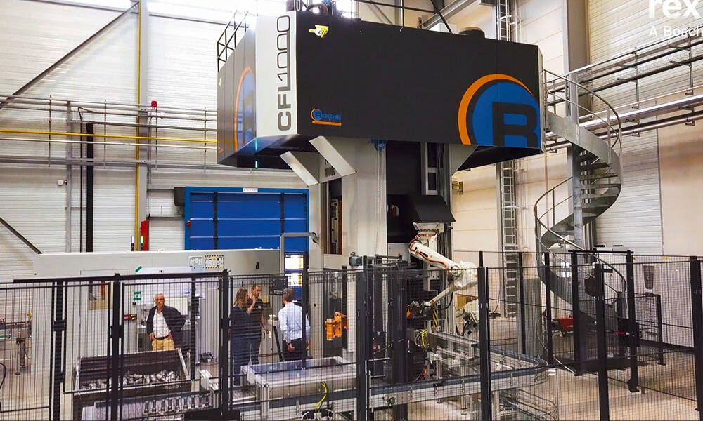 La presse hydraulique de 1000 T développée par Ateliers Roche en partenariat avec Bosch Rexroth. © Bosch Rexroth
