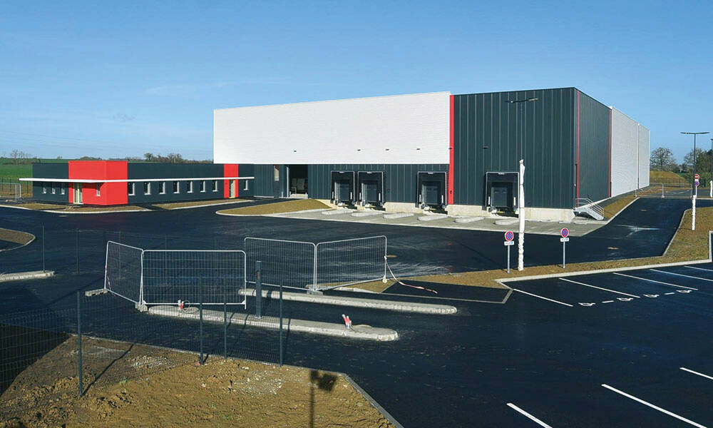 Le nouveau centre de distribution Hutchinson à Château-Gontier-sur-Mayenne (53). © Hutchinson

