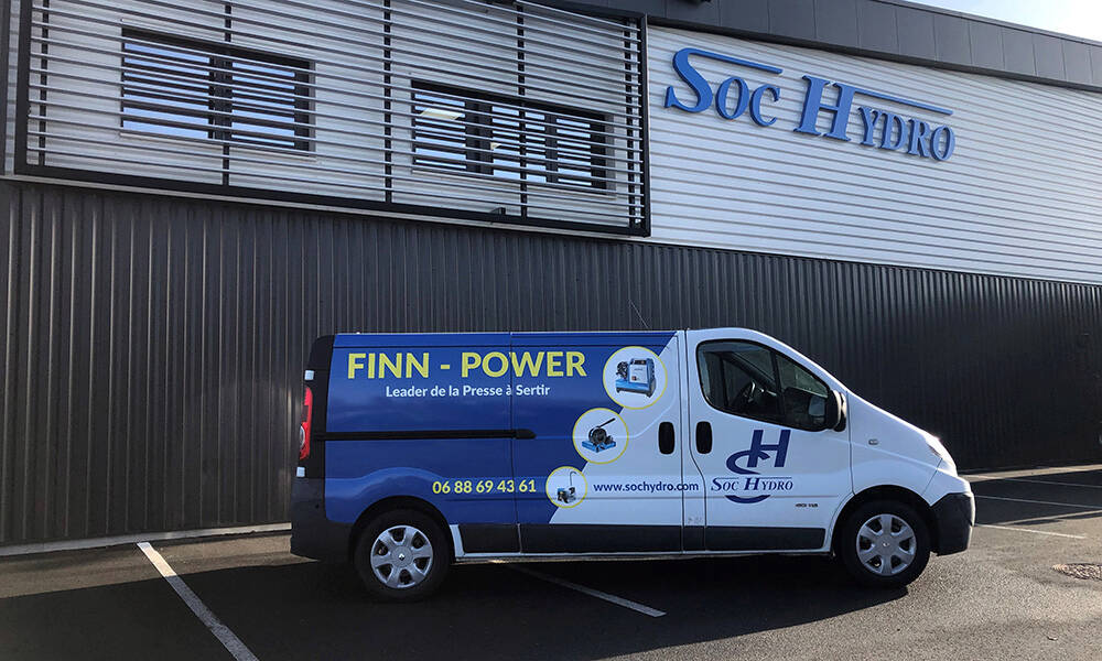 Les camions Soc Hydro à l’enseigne de Finn Power sont prêts à intervenir sur l’ensemble du territoire français. (crédit : Soc Hydro)
