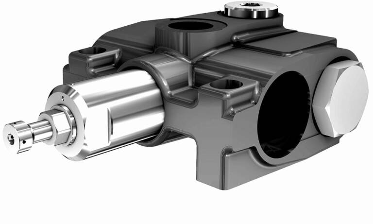 Poclain Hydraulics met en avant son offre &nbsp;High Performance qui combine électronique, mécanique et hydraulique.© Poclain Hydraulics
